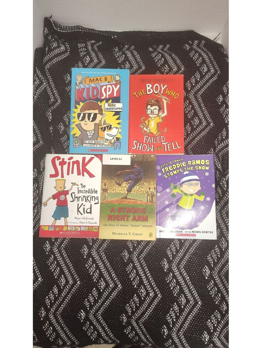 Chapter Books Lot of 5 Mac B Kid Spy Stink Freddie Ramos Strong Right Arm